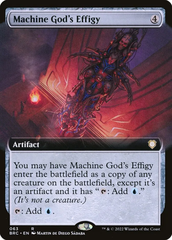 2022 The Brothers' War Commander Machine God's Effigy rare #63 rare card image