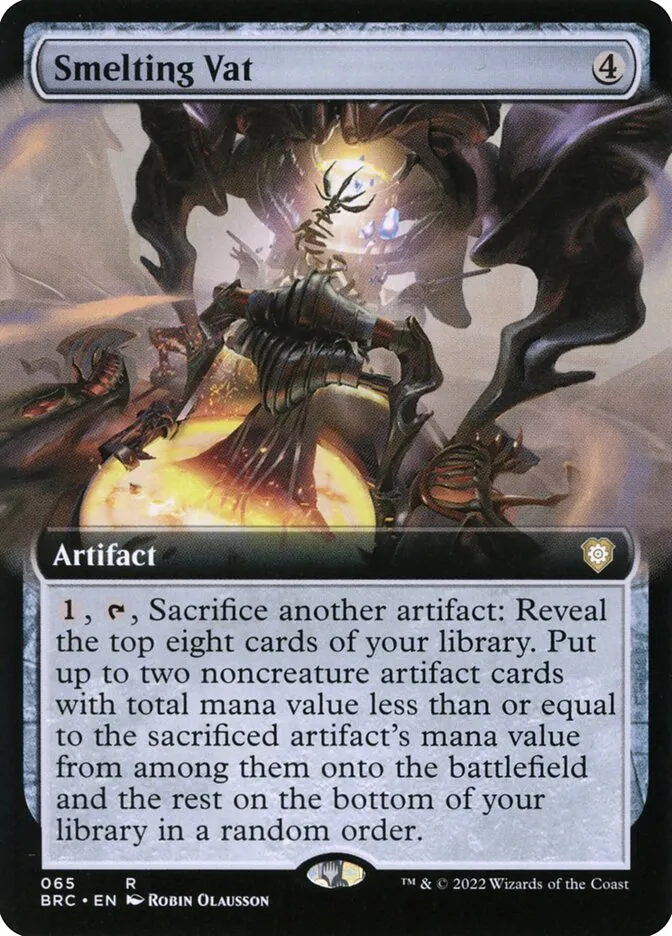 2022 The Brothers' War Commander Smelting Vat rare #65 rare card image