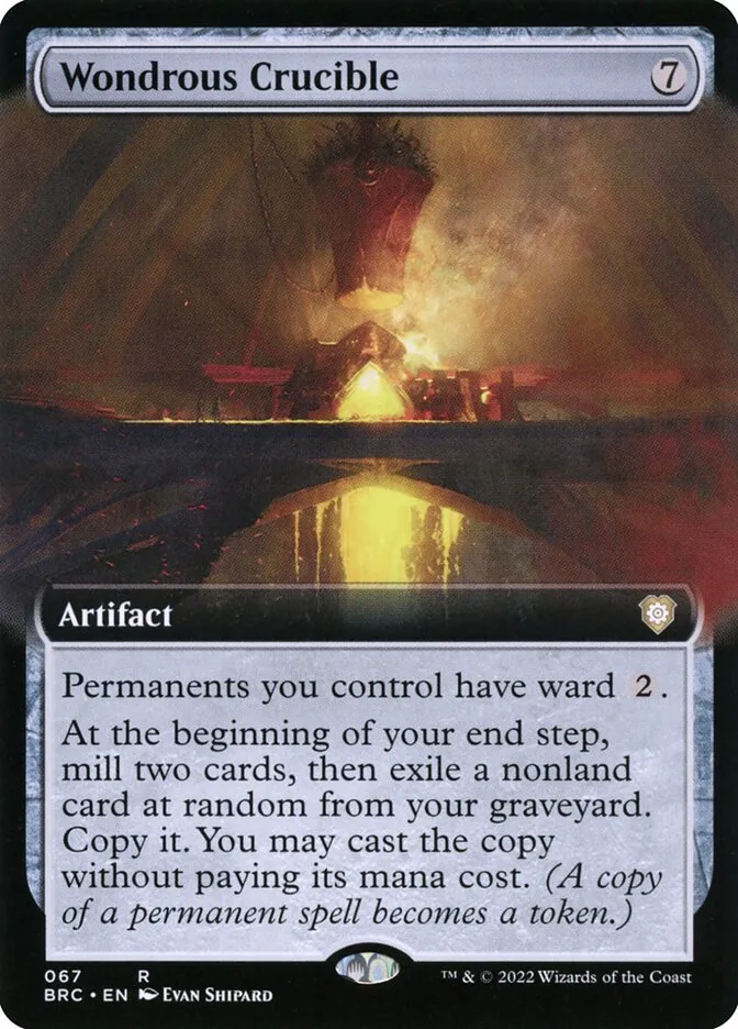 2022 The Brothers' War Commander Wondrous Crucible rare #67 rare card image