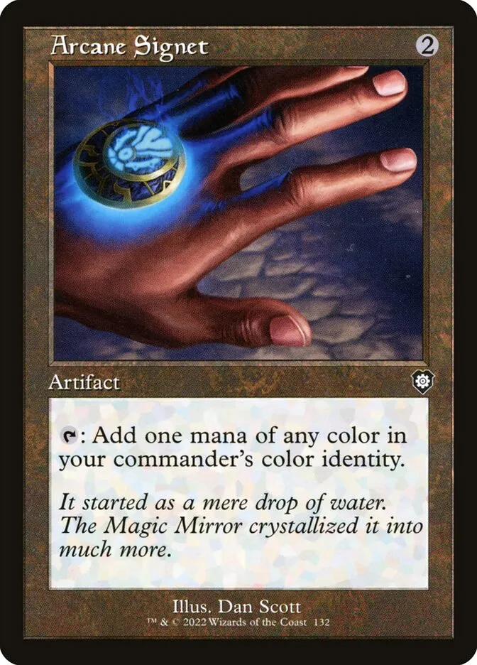 2022 The Brothers' War Commander Arcane Signet #132 common card image