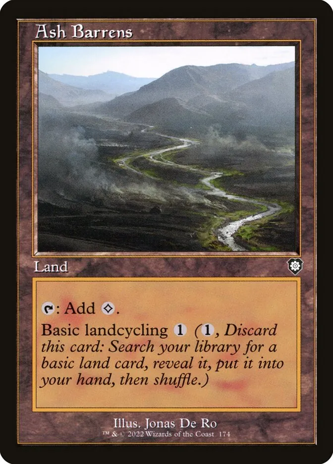 2022 The Brothers' War Commander Ash Barrens #174 common card image