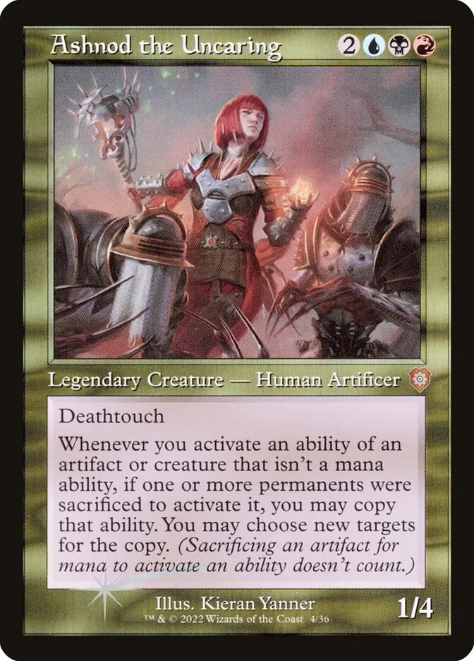 2022 The Brothers' War Commander Ashnod the Uncaring mythic #4 mythic card image