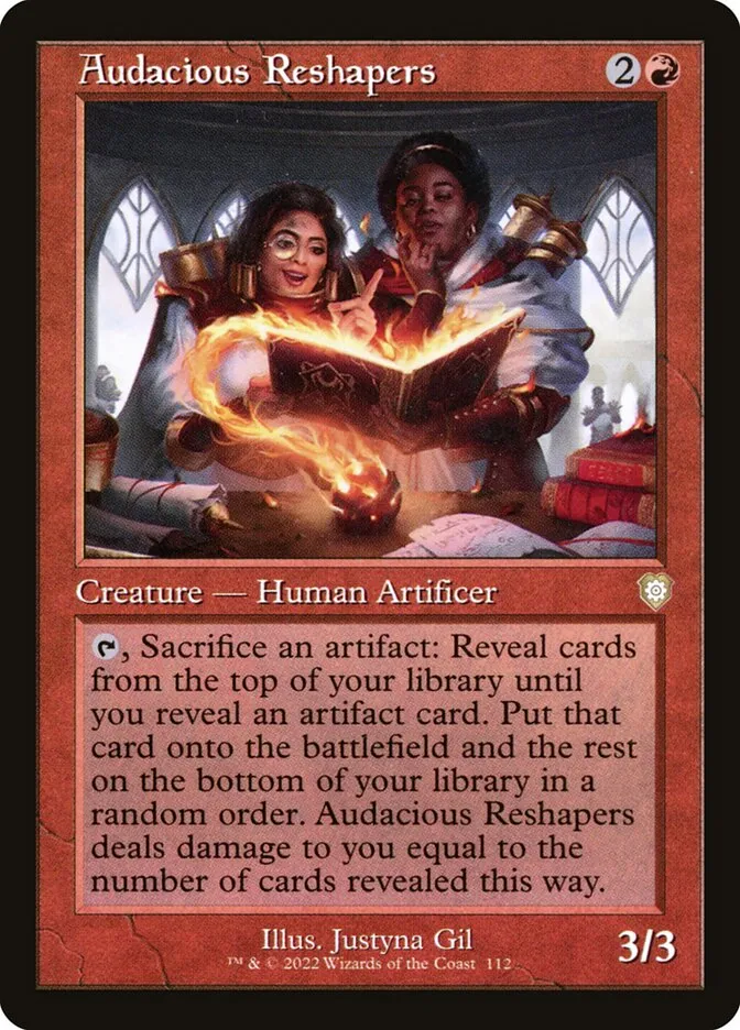 2022 The Brothers' War Commander Audacious Reshapers #112 rare card image