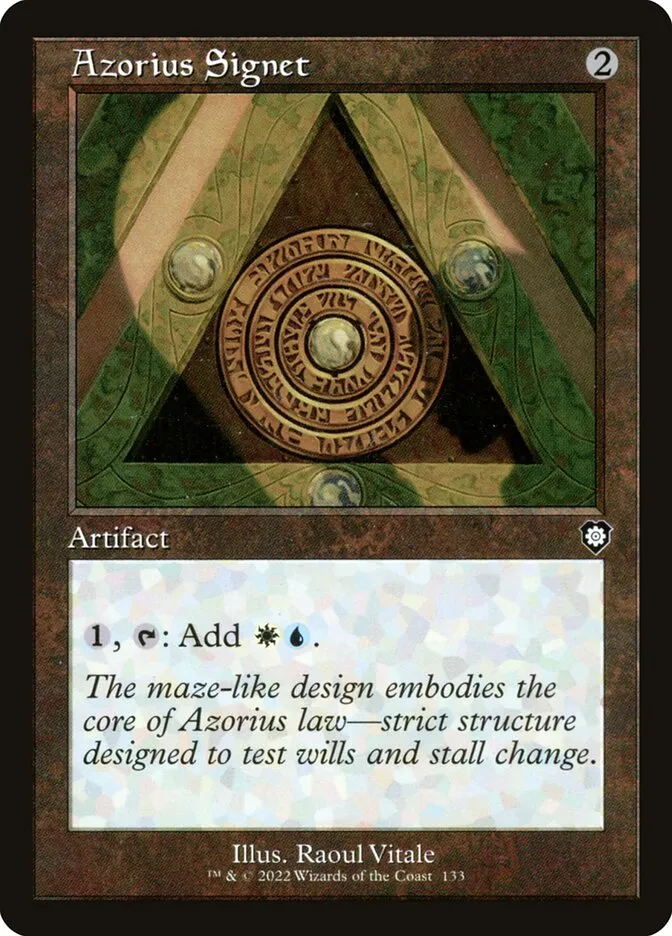 2022 The Brothers' War Commander Azorius Signet #133 common card image