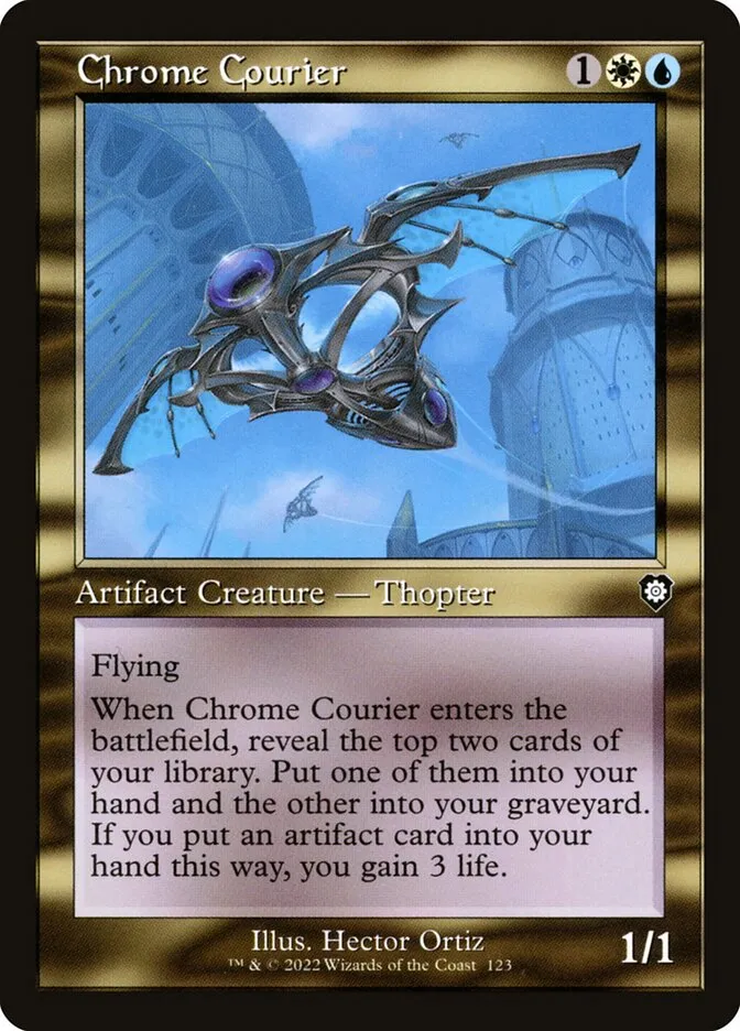 2022 The Brothers' War Commander Chrome Courier #123 common card image