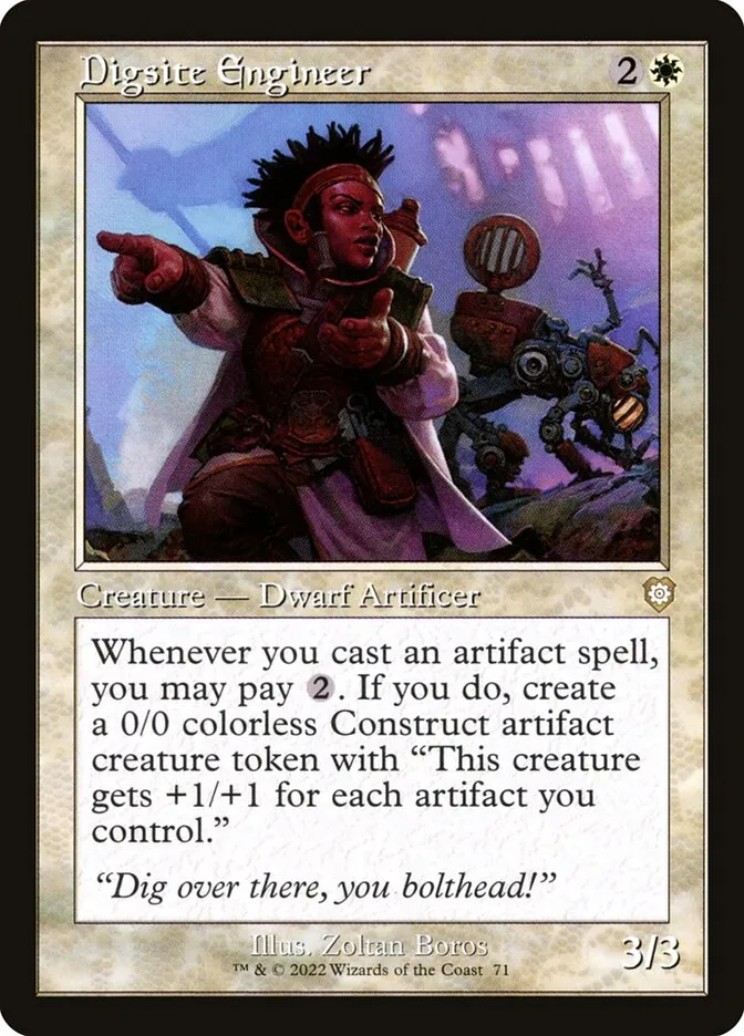 2022 The Brothers' War Commander Digsite Engineer rare #71 rare card image