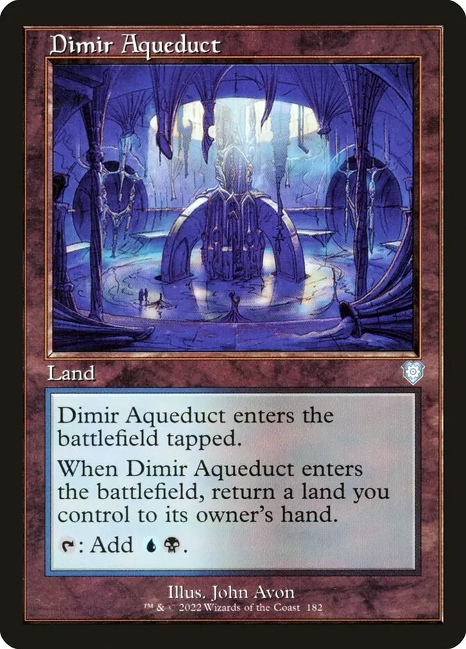 2022 The Brothers' War Commander Dimir Aqueduct #182 uncommon card image