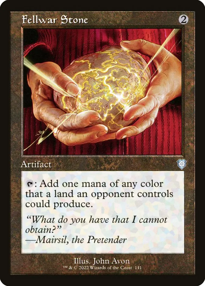2022 The Brothers' War Commander Fellwar Stone #141 uncommon card image