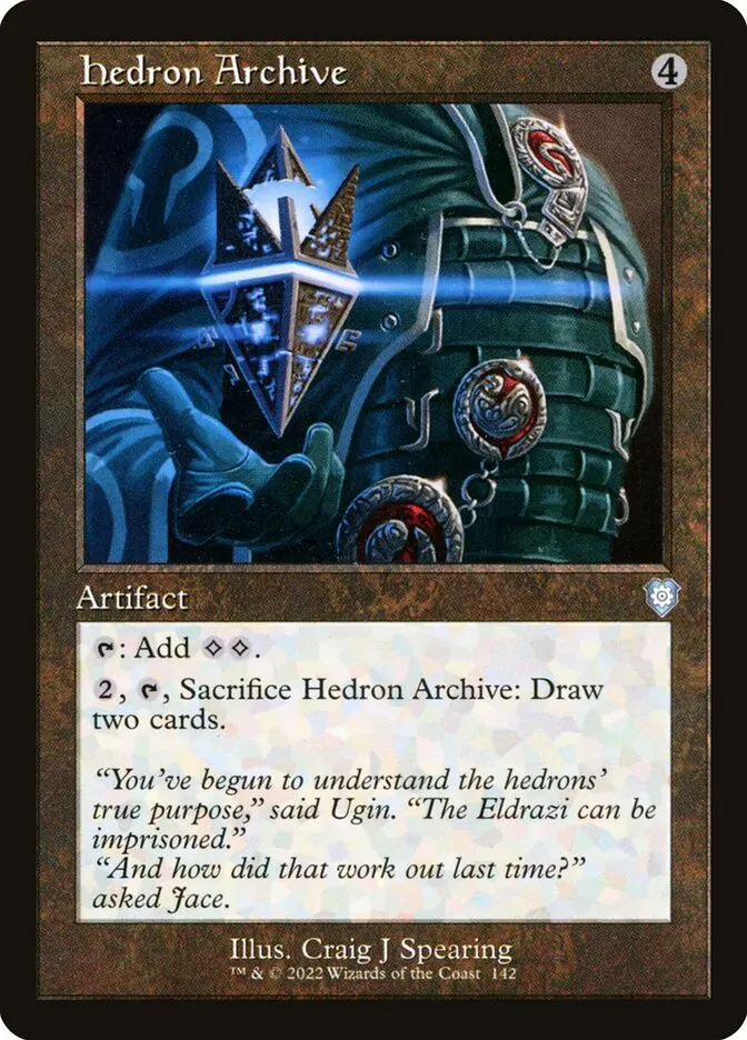 2022 The Brothers' War Commander Hedron Archive #142 uncommon card image