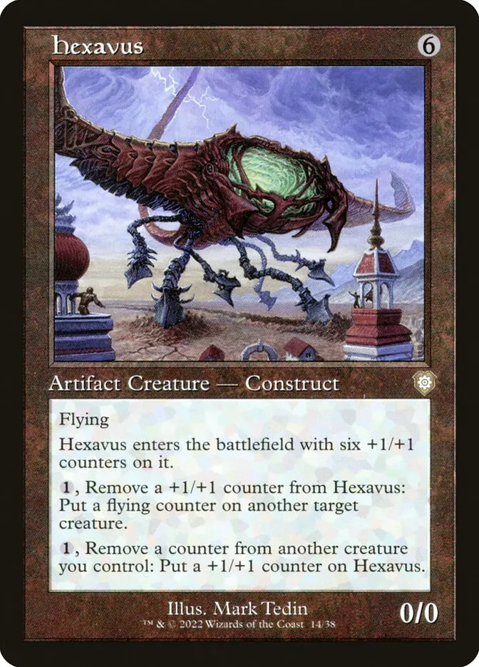 2022 The Brothers' War Commander Hexavus rare #14 rare card image