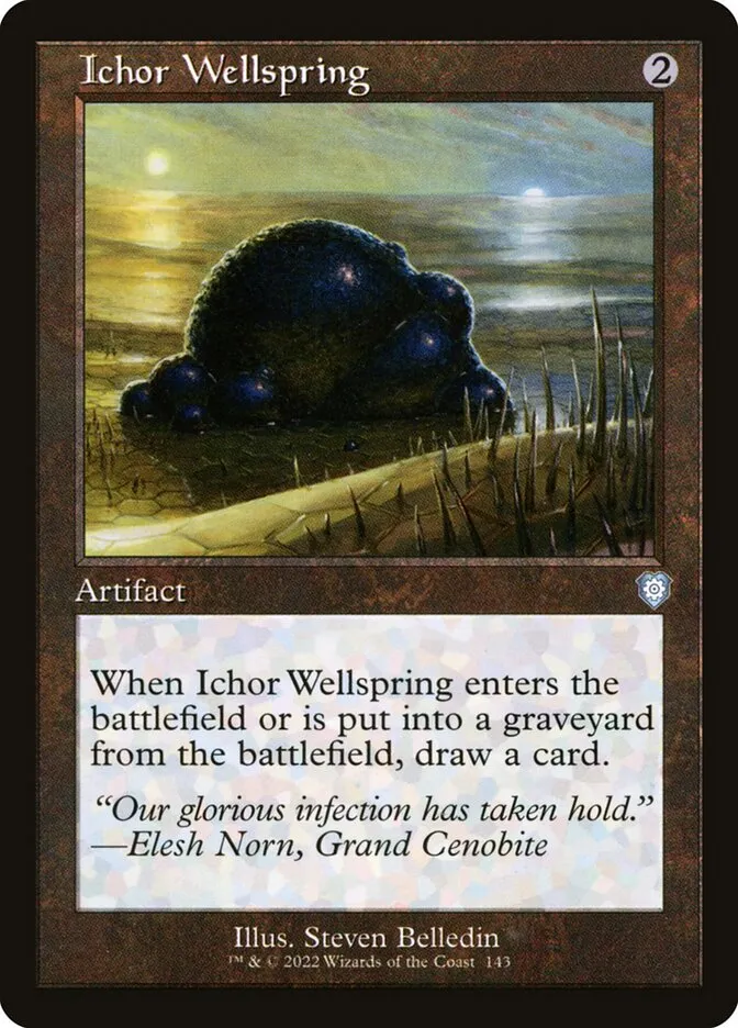 2022 The Brothers' War Commander Ichor Wellspring #143 uncommon card image