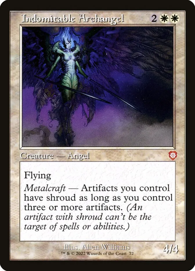 2022 The Brothers' War Commander Indomitable Archangel mythic #72 mythic card image