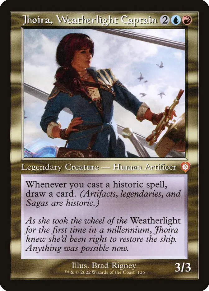 2022 The Brothers' War Commander Jhoira, Weatherlight Captain #126 mythic card image