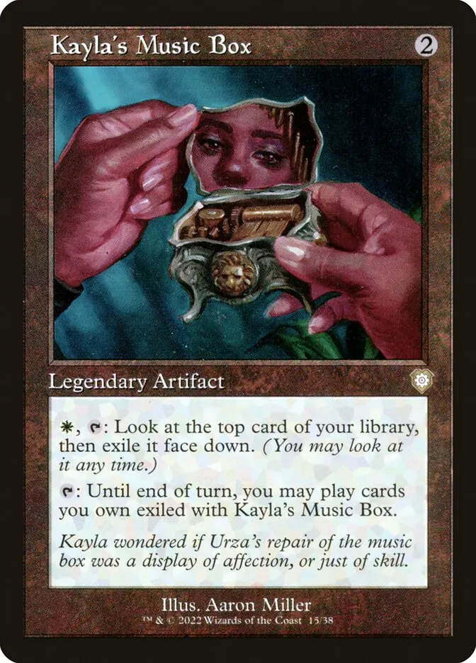 2022 The Brothers' War Commander Kayla's Music Box rare #15 rare card image