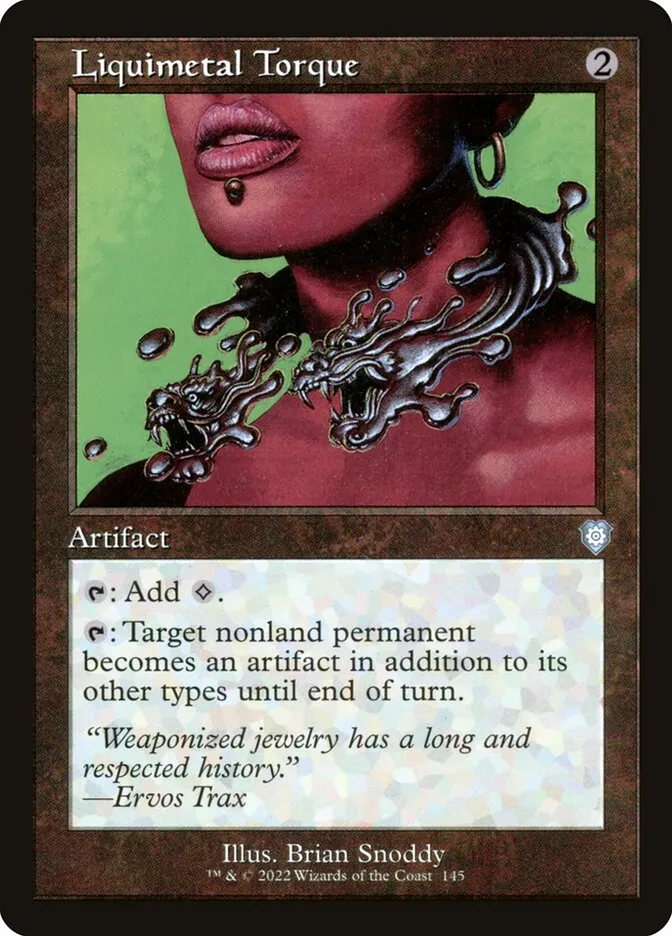 2022 The Brothers' War Commander Liquimetal Torque #145 uncommon card image