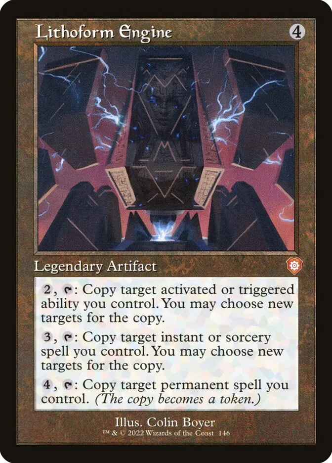 2022 The Brothers' War Commander Lithoform Engine #146 mythic card image