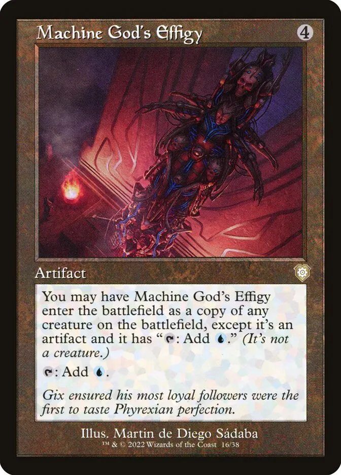 2022 The Brothers' War Commander Machine God's Effigy rare #16 rare card image