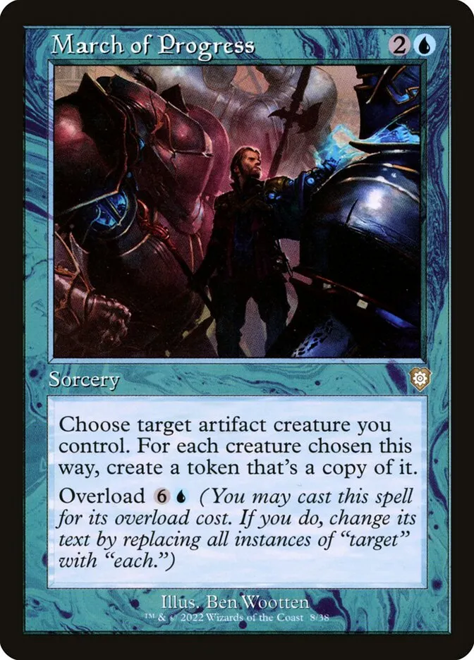2022 The Brothers' War Commander March of Progress rare #8 rare card image