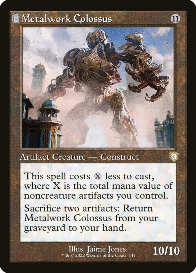 2022 The Brothers' War Commander Metalwork Colossus #147 rare card image