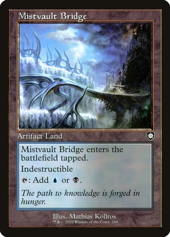 2022 The Brothers' War Commander Mistvault Bridge #189 common card image