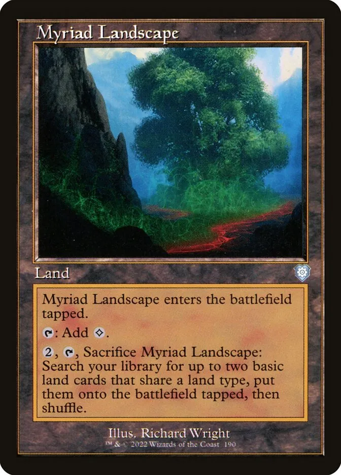 2022 The Brothers' War Commander Myriad Landscape #190 uncommon card image