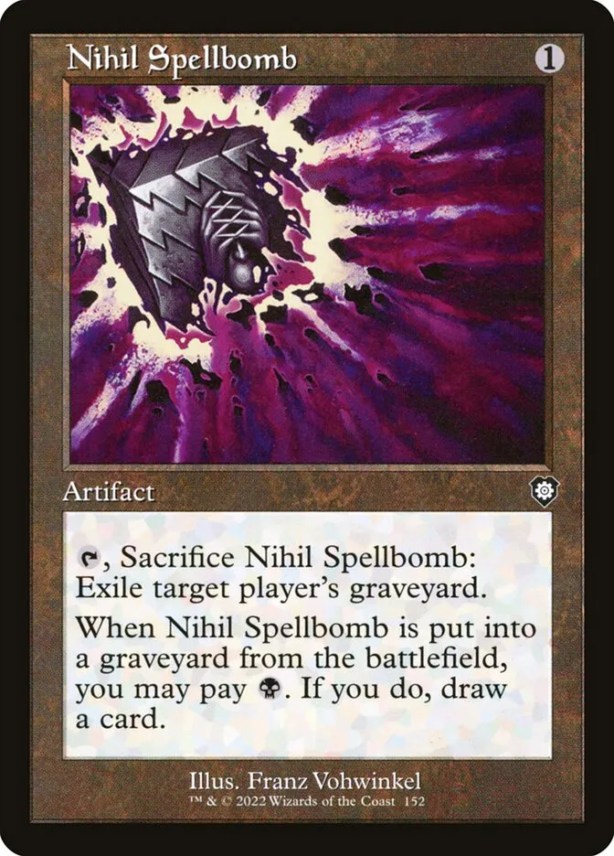 2022 The Brothers' War Commander Nihil Spellbomb #152 common card image