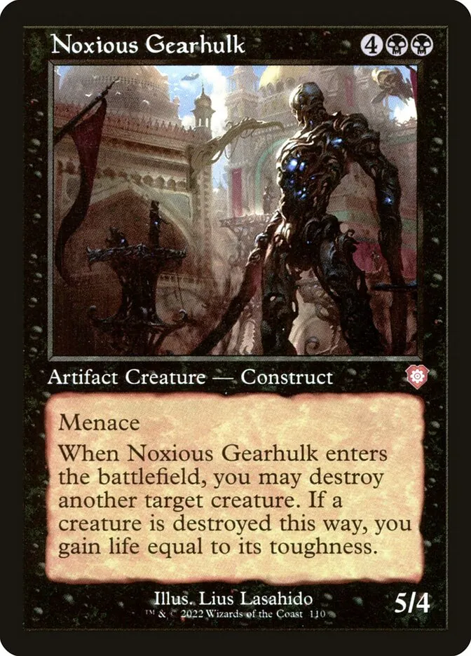 2022 The Brothers' War Commander Noxious Gearhulk #110 mythic card image