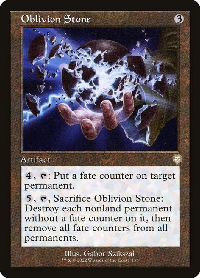 2022 The Brothers' War Commander Oblivion Stone #153 rare card image
