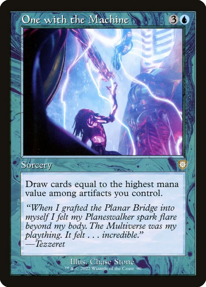 2022 The Brothers' War Commander One with the Machine #90 rare card image