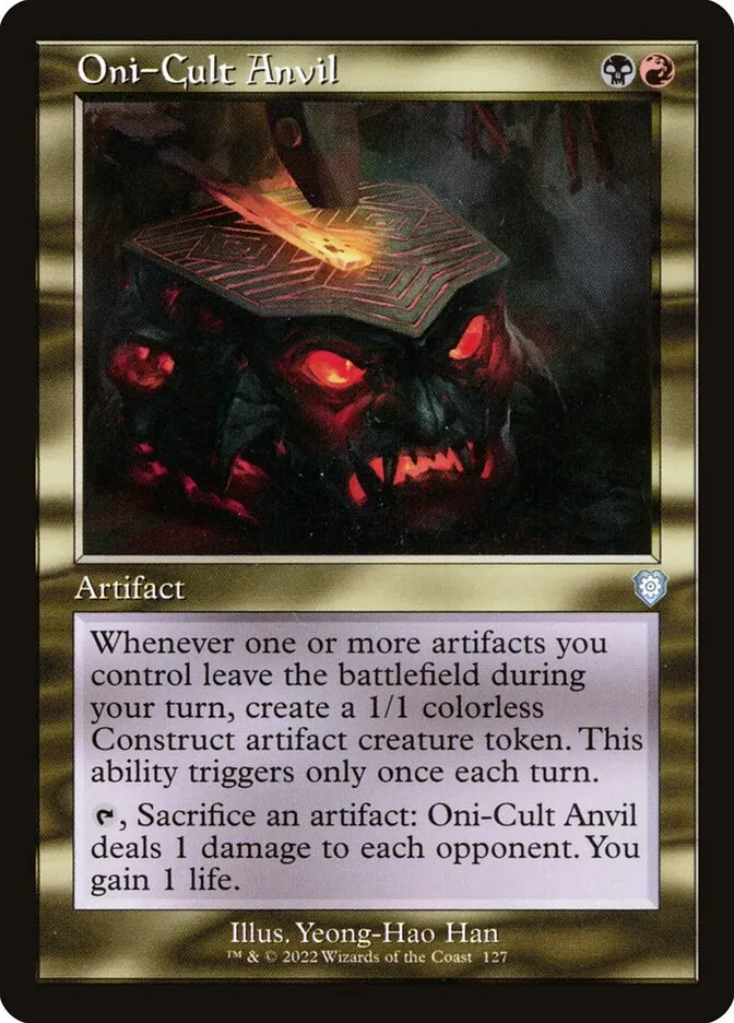 2022 The Brothers' War Commander Oni-Cult Anvil #127 uncommon card image
