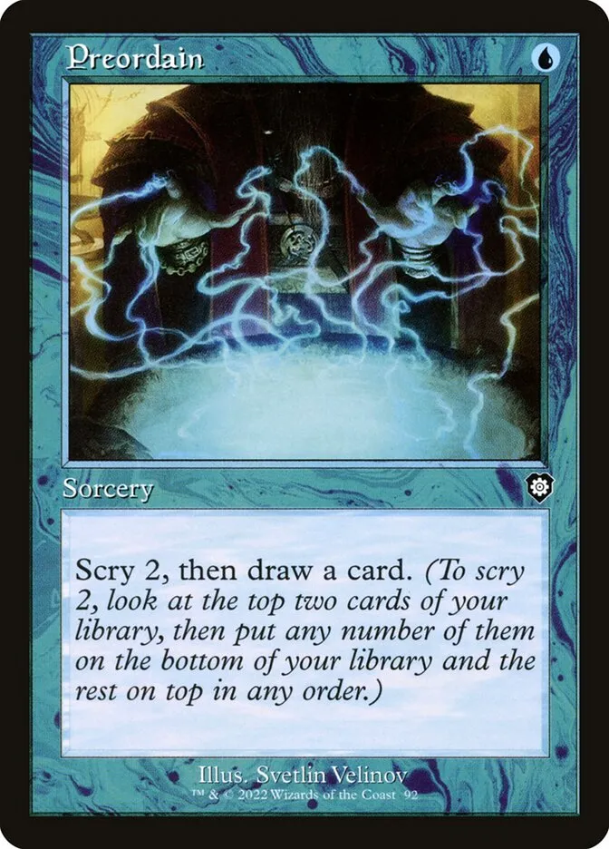 2022 The Brothers' War Commander Preordain #92 common card image