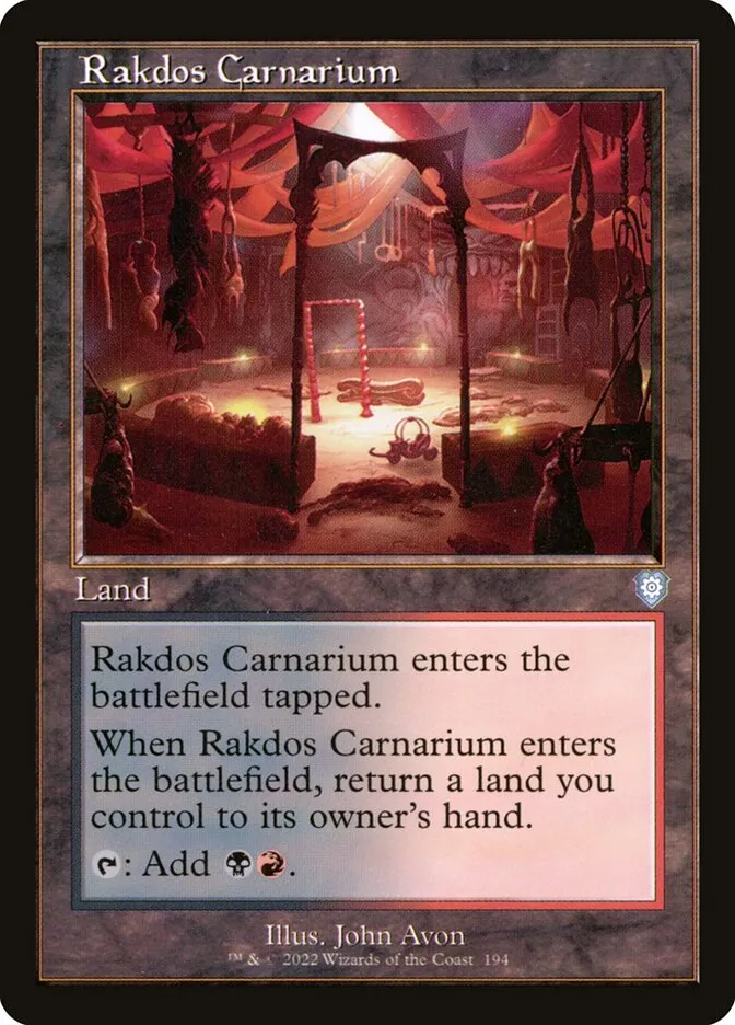 2022 The Brothers' War Commander Rakdos Carnarium #194 uncommon card image