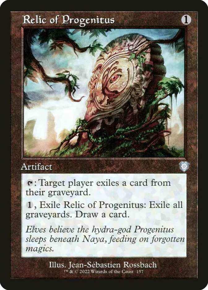 2022 The Brothers' War Commander Relic of Progenitus #157 uncommon card image
