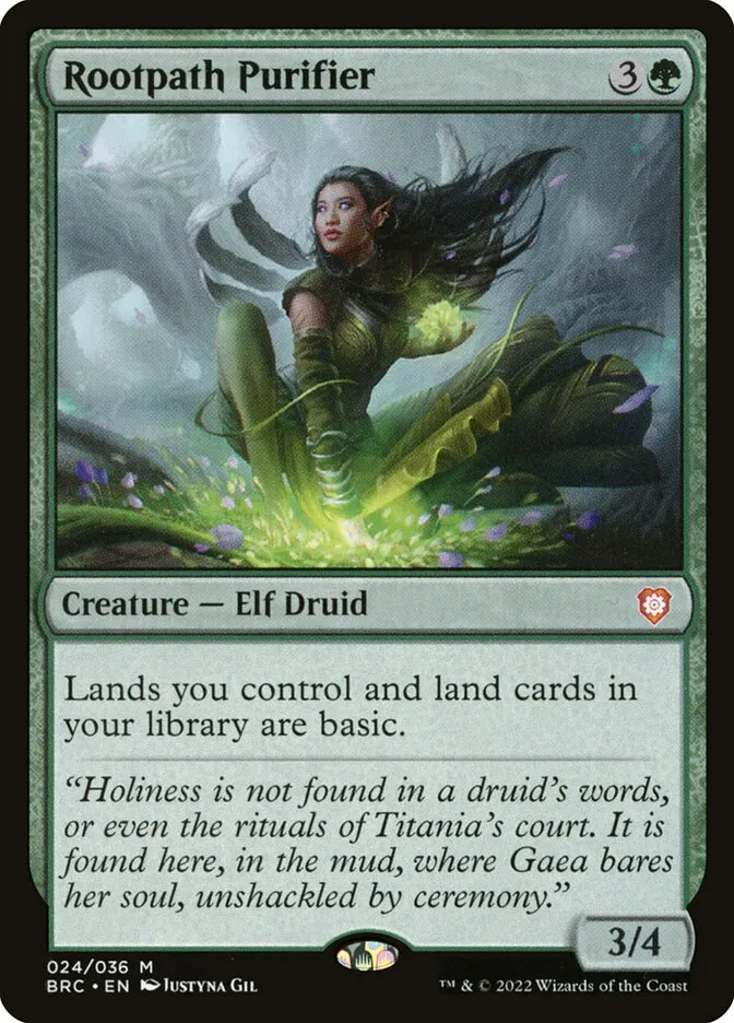 2022 The Brothers' War Commander Rootpath Purifier mythic #24 mythic card image
