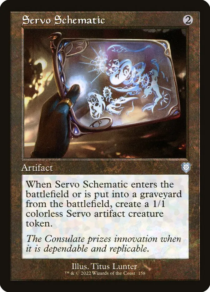 2022 The Brothers' War Commander Servo Schematic uncommon #158 uncommon card image