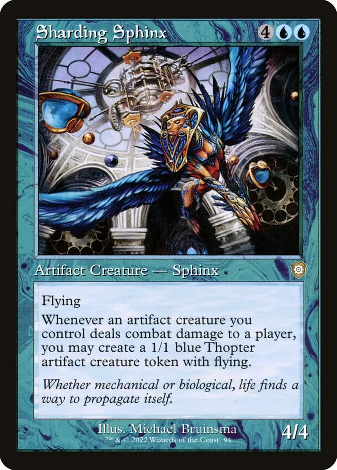 2022 The Brothers' War Commander Sharding Sphinx #94 rare card image
