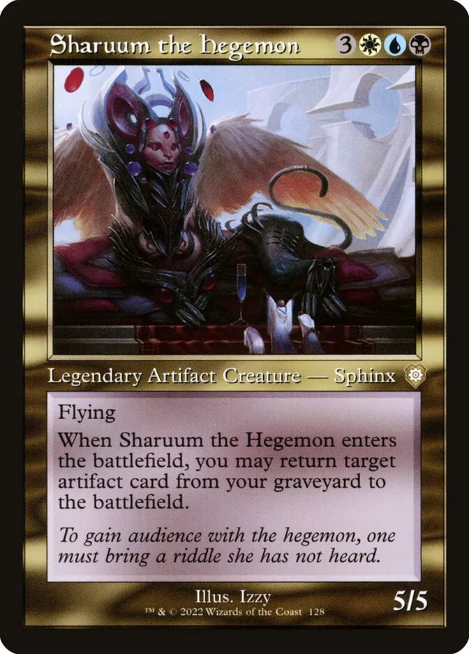 2022 The Brothers' War Commander Sharuum the Hegemon #128 rare card image