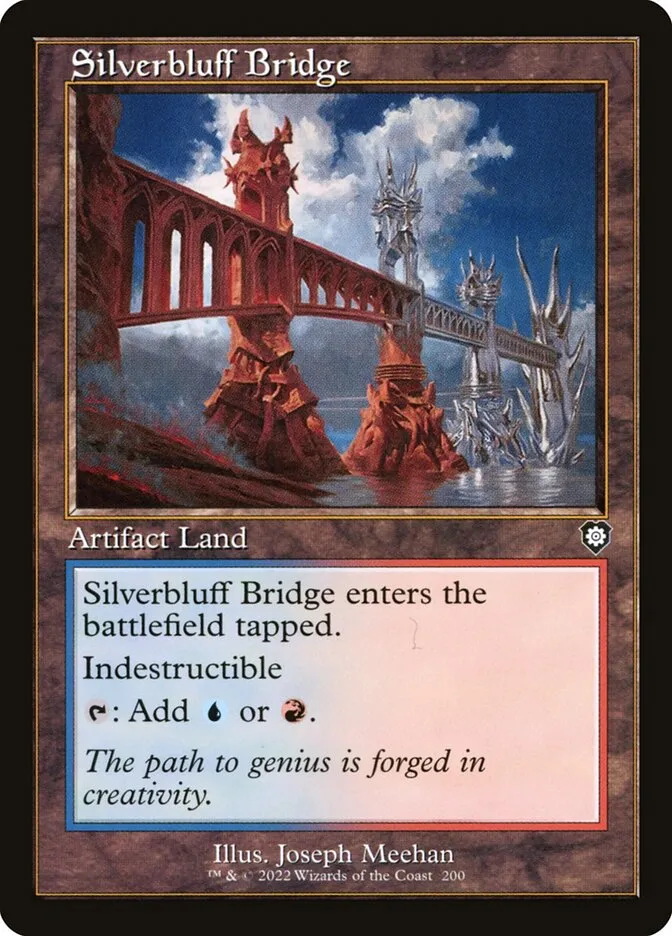 2022 The Brothers' War Commander Silverbluff Bridge #200 common card image