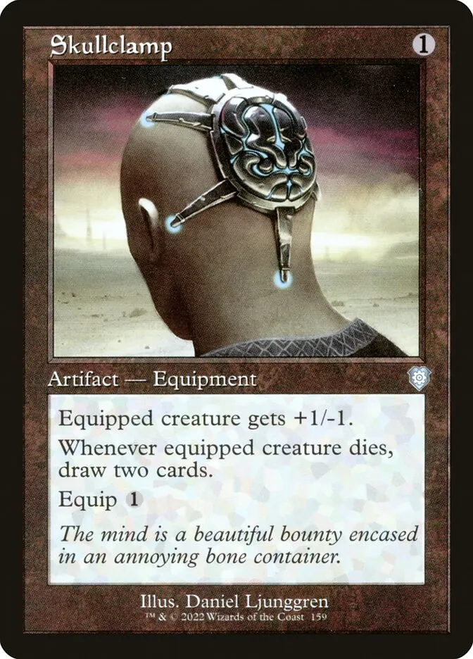 2022 The Brothers' War Commander Skullclamp #159 uncommon card image