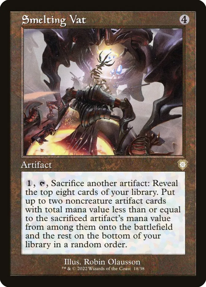 2022 The Brothers' War Commander Smelting Vat rare #18 rare card image