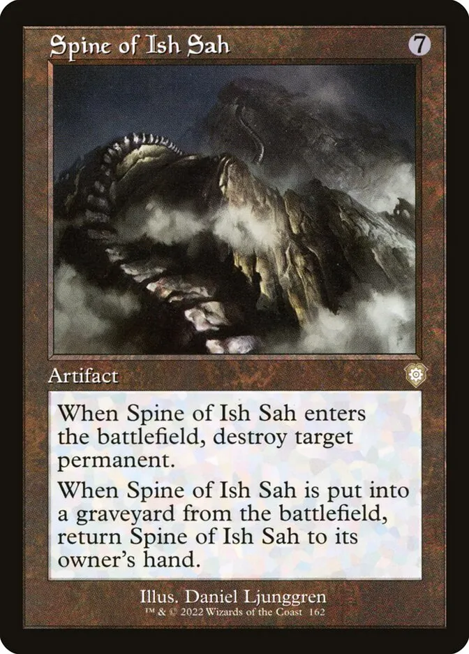 2022 The Brothers' War Commander Spine of Ish Sah #162 rare card image