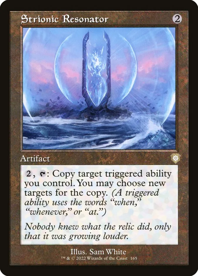 2022 The Brothers' War Commander Strionic Resonator #165 rare card image