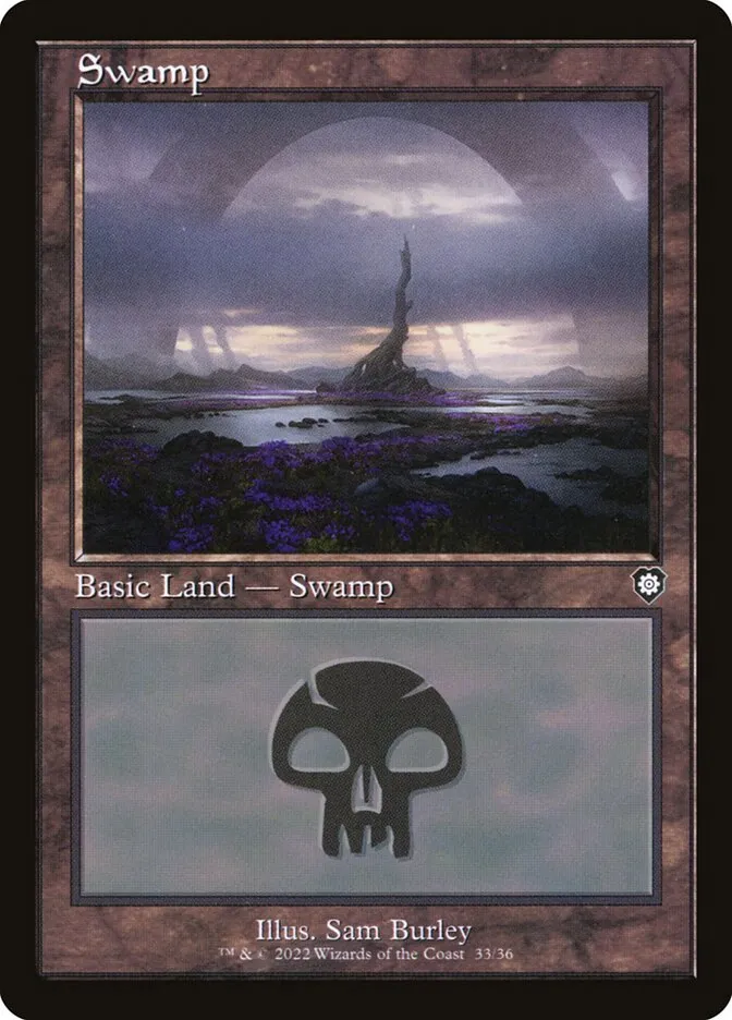 2022 The Brothers' War Commander Swamp common #33 common card image