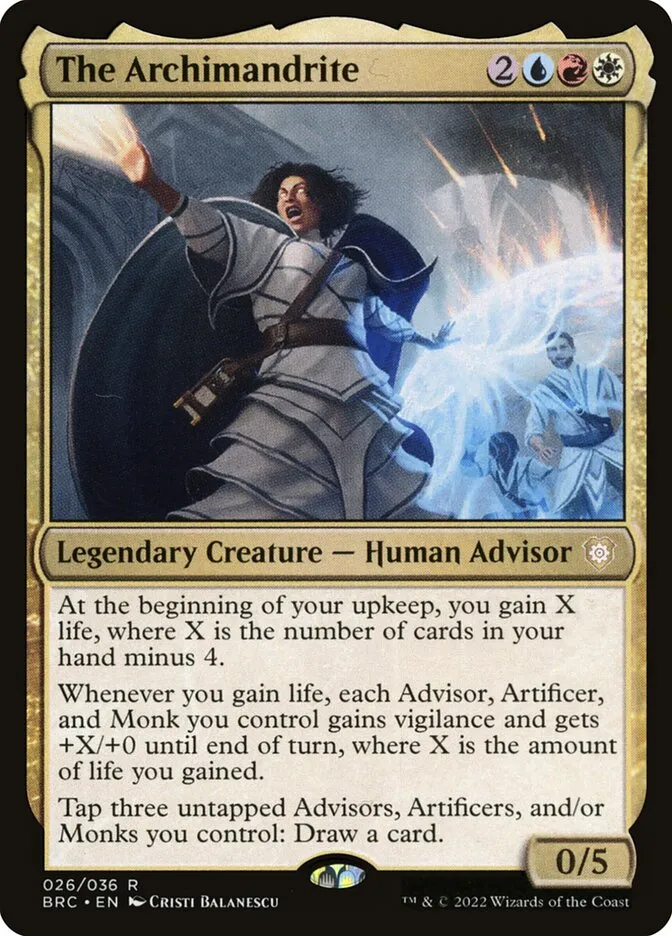 2022 The Brothers' War Commander The Archimandrite rare #26 rare card image
