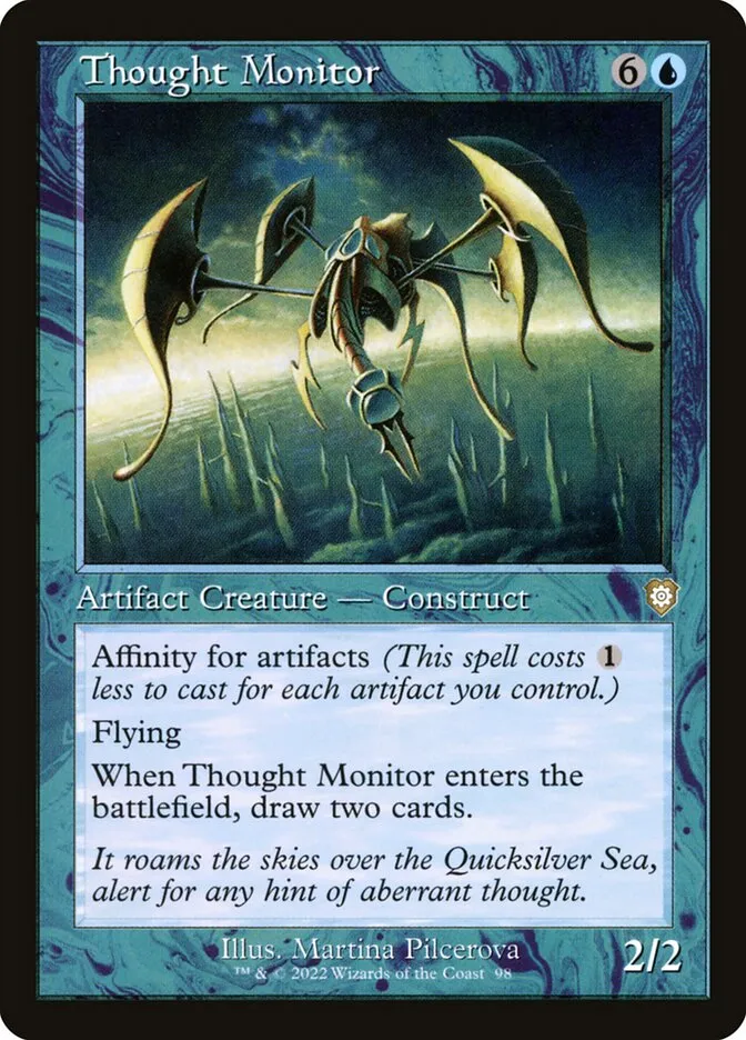 2022 The Brothers' War Commander Thought Monitor #98 rare card image
