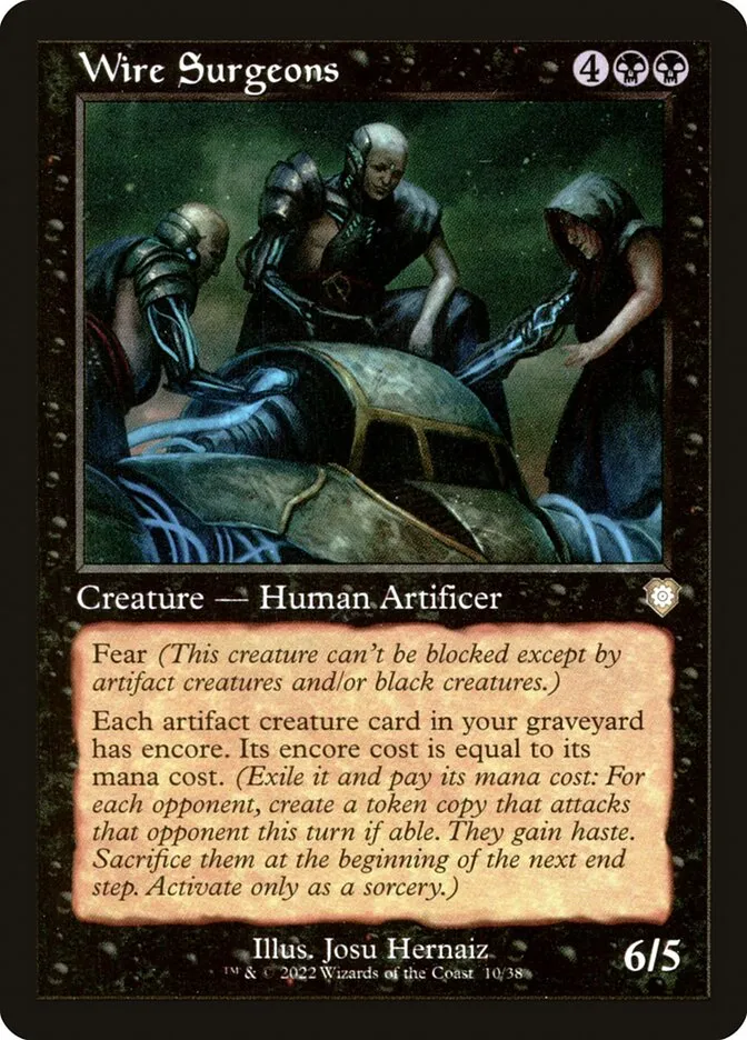 2022 The Brothers' War Commander Wire Surgeons rare #10 rare card image