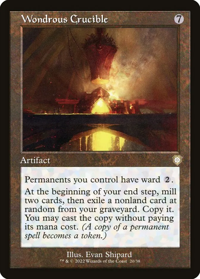 2022 The Brothers' War Commander Wondrous Crucible rare #20 rare card image