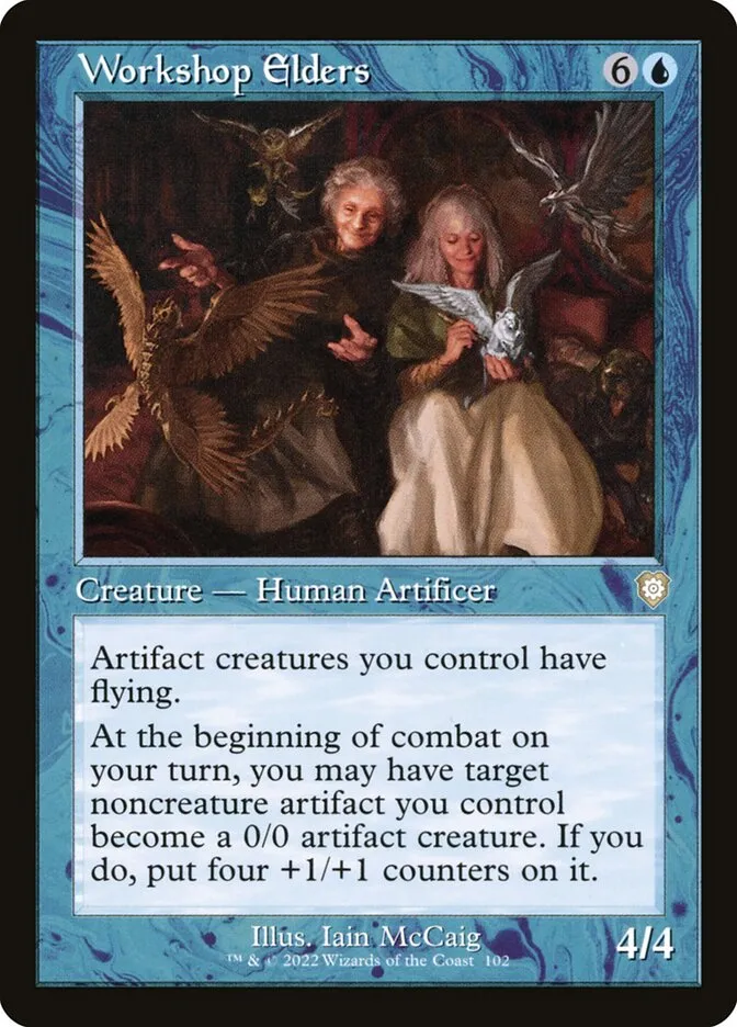 2022 The Brothers' War Commander Workshop Elders rare #102 rare card image