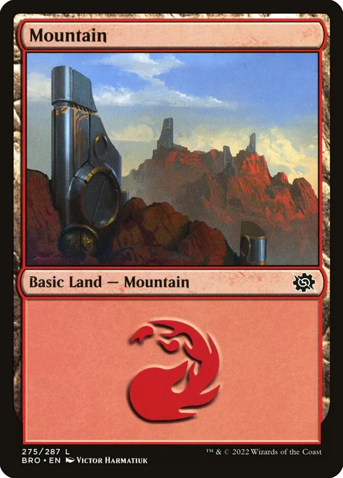 2022 The Brothers' War Mountain #275 common card image