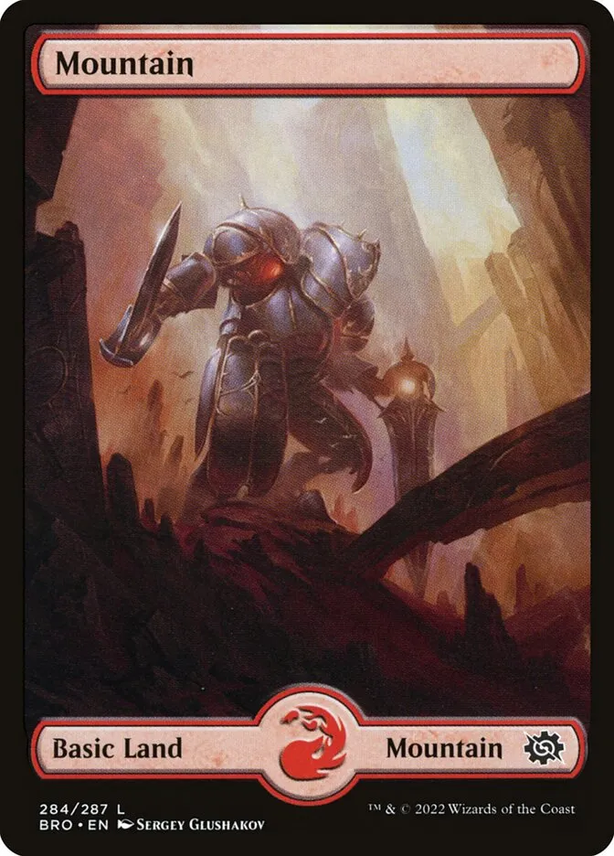 2022 The Brothers' War Mountain #284 common card image